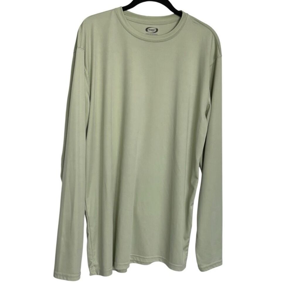 Vapor Long Sleeve Workout Top Light Green Size XL